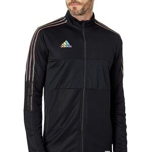 Adidas Men's Black Track Jacket - Pride Edition